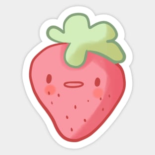 Strawberry illustration Sticker